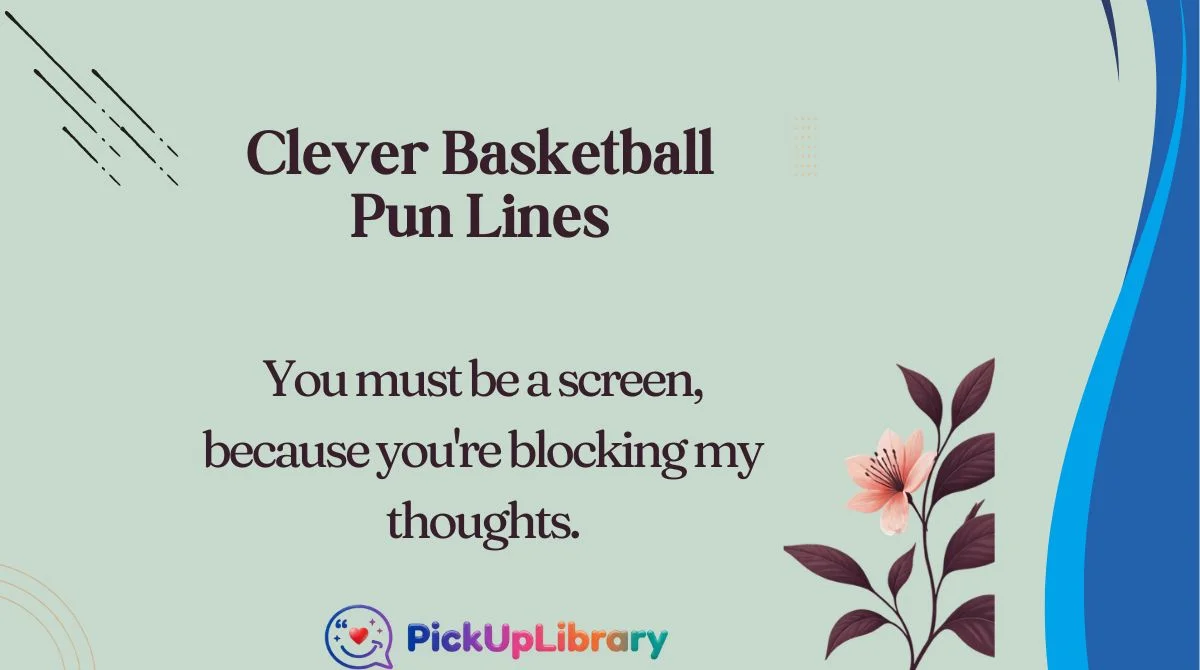 Clever Basketball Pun Lines