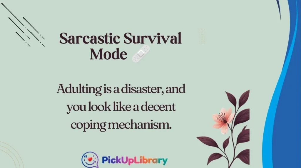 Sarcastic Survival Mode 🩹

