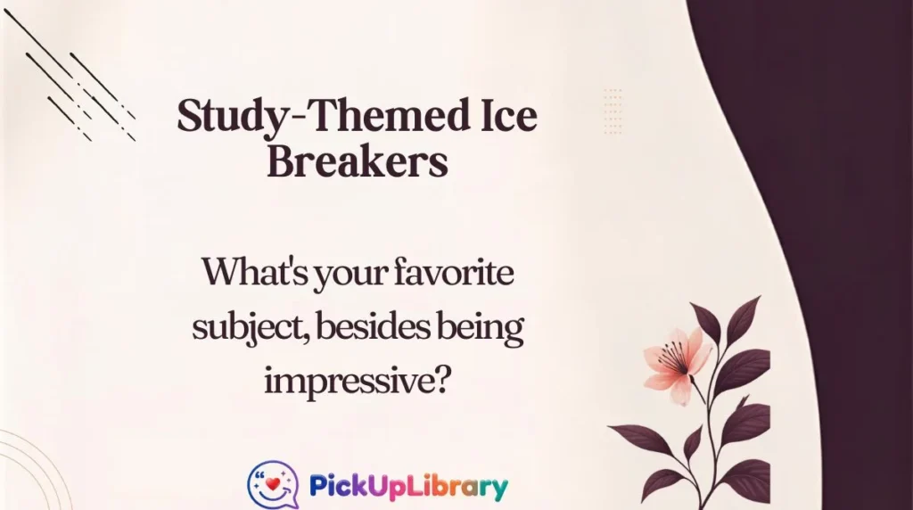 Study-Themed Ice Breakers