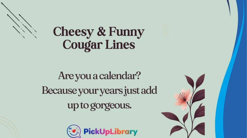Cheesy & Funny Cougar Lines