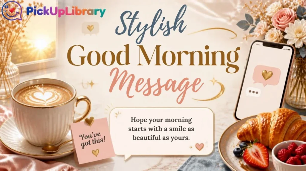 Stylish Good Morning Message 💫