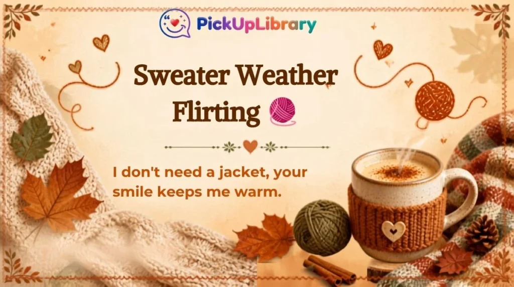 Sweater Weather Flirting 🧶