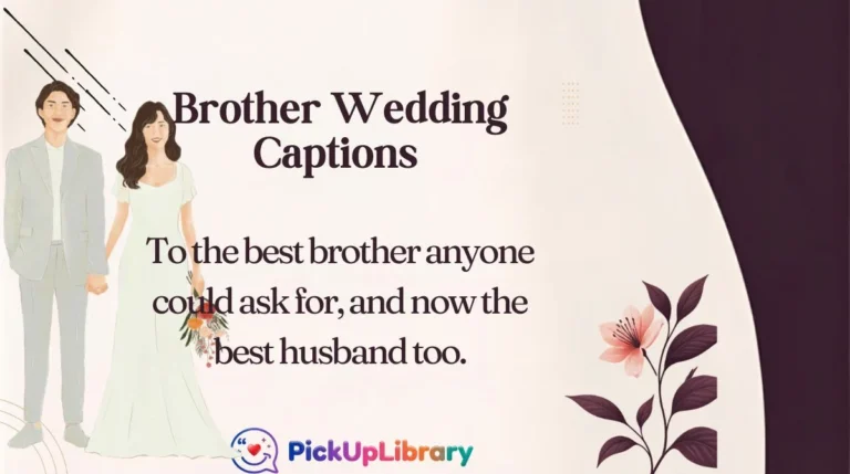 Brother Wedding Captions