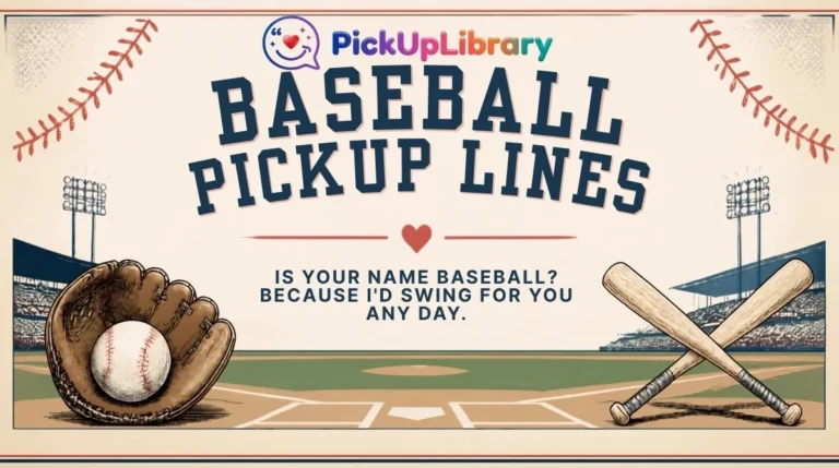 Baseball Pickup Lines