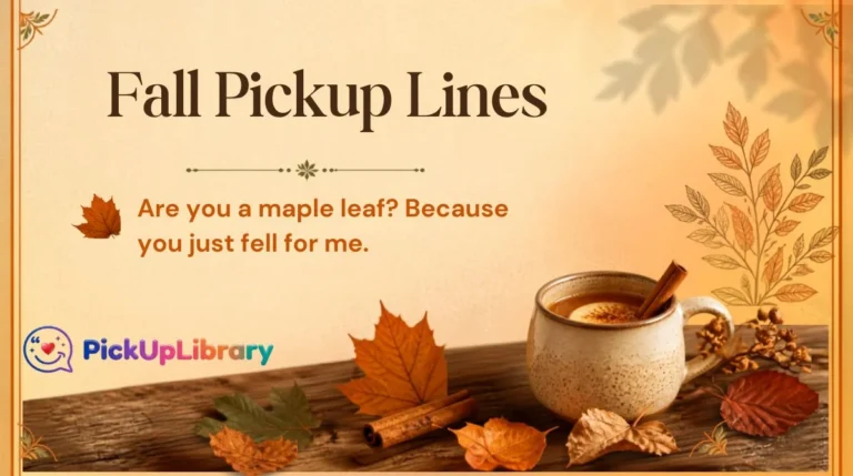 Fall Pickup Lines