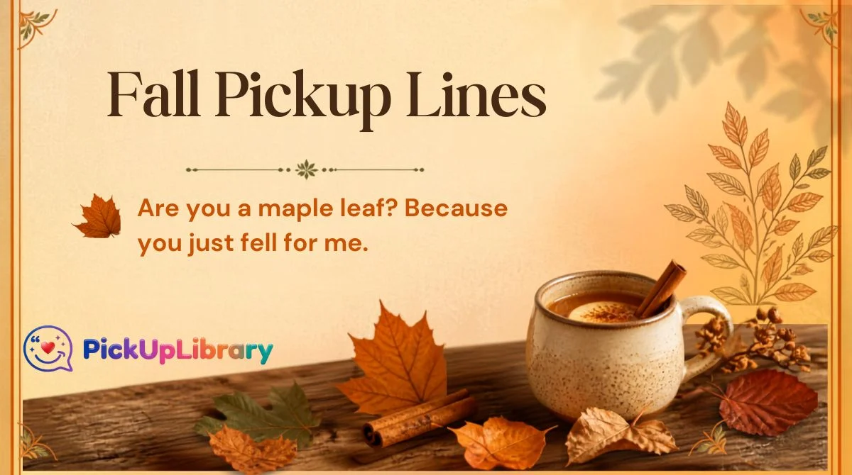 Fall Pickup Lines